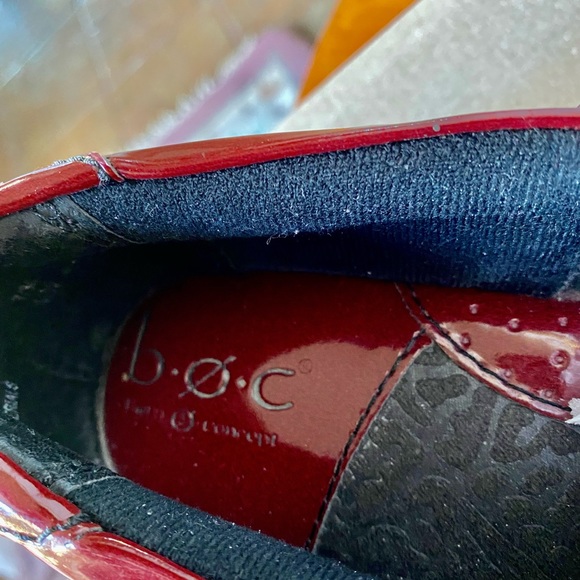 ♥️ BORN  OF CONCEPT BOC MAROON SHINY SOFT  LEATHER SHOES - Picture 6 of 8